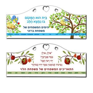 לוח ימי הולדת ו-8 תליונים